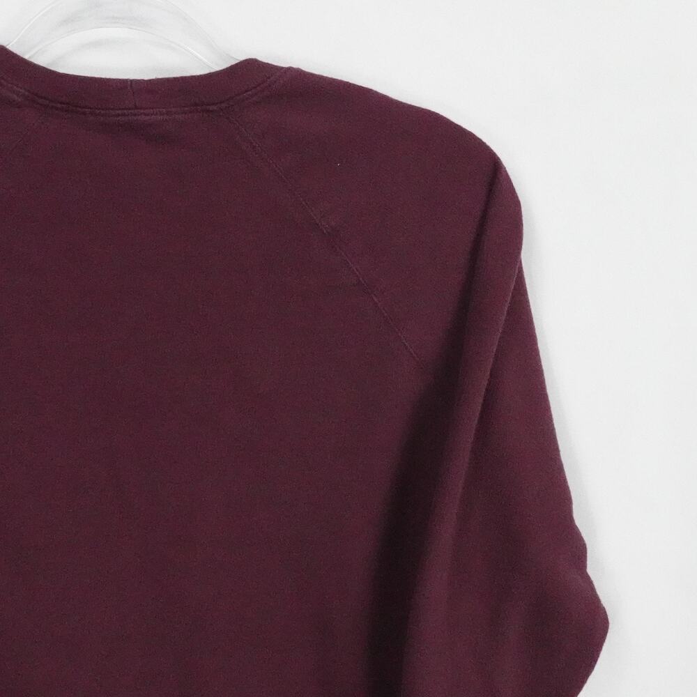 James Perse Sweater‎ Womens 0 Burgundy Pullover Crewneck Preppy Casual Lounge - Picture 9 of 15